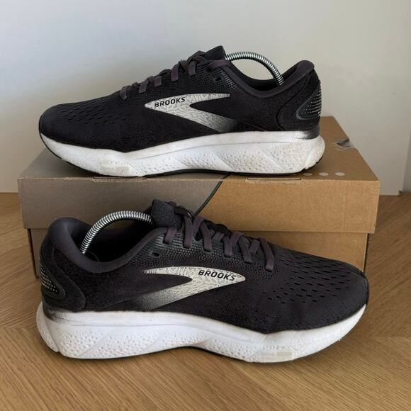 Brooks Ghost 16 Black/Grey/White Women Running Sneakers - SZ 8 - Picture 13 of 15